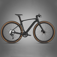 Vélo de gravier GRAVEL V3 24 vitesses en carbone avec freins à disque hydrauliques, pneus 700C, roues en alliage d'aluminium durable pour tous les terrains, route et ville