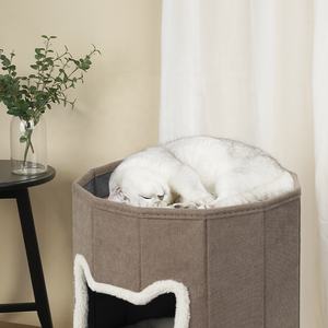 Casa del gatto pieghevole casa del gattino all'ingrosso della fabbrica del condominio dell'animale domestico - Product Image 3