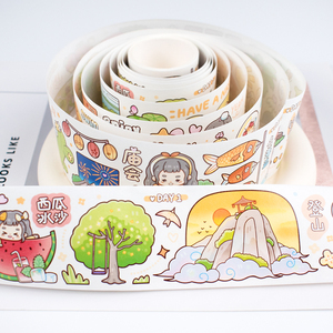 Ruban adhésif washi personnalisé, <span class=keywords><strong>pas</strong></span> <span class=keywords><strong>cher</strong></span>, à bas prix, large, coloré, design washi - Product Image 3