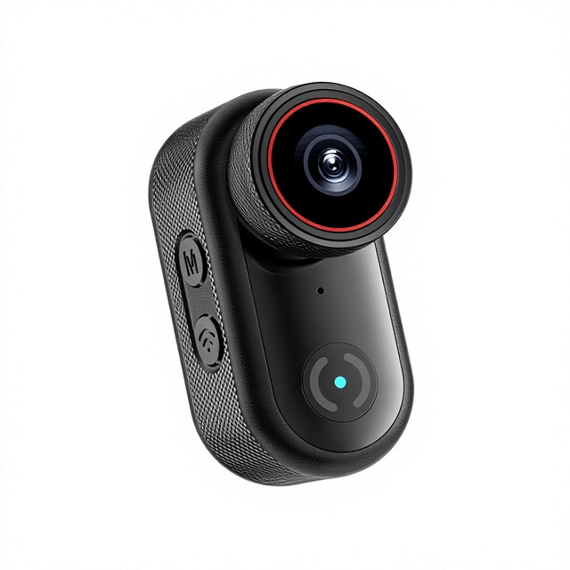 Wearable 4K Mini Action Camera 180 Degree Rotating Lens WIFI Night Vision Vlog Cam Wide Angle Sports Recording