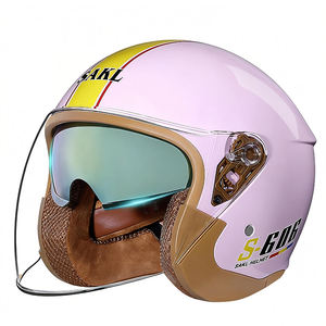 Casque de moto ABS pour adulte, certifié DOT, double visière, casque ouvert pour la sécurité à moto - Product Image 2