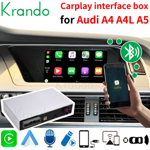 Krando actualización CarPlay caja de interfaz para Audi A4 A4L A5 2009-2019 inalámbrico Apple Carplay Android módulo de interfaz automático decodificador - Product Image 2