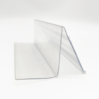 Porte-étiquettes de prix en PVC transparent de qualité supérieure, personnalisable en usine, pour étagères