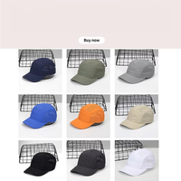 Gorra de Running de Secado Rápido para Verano, con Orificios Láser, 5 Paneles, Impermeable, para Campamento