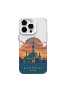 เคสโทรศัพท์ลายสถานที่สำคัญในกรุงเทพฯ สำหรับ 17/16/15/14 Pro Max ลายวัดวิวทิวทัศน์  ทาสี UV ป้องกันรอยนิ้วมือ กันกระแทก  วัสดุ TPU นิ่ม - Product Image 3