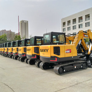 Excavadora pequeña SANY SY60C, excavadora de cadenas usada, precio bajo, envío gratis, nuevo modelo, hidráulica, agrícola - Product Image 6