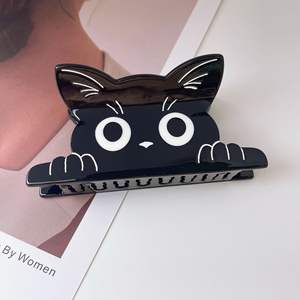 Nouvelles grandes pinces à cheveux en acétate de 10 cm pour femmes et filles, motif <span class=keywords><strong>chat</strong></span> et requin de dessin animé, style coréen, vente en gros - Product Image 6
