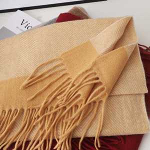 Écharpe <span class=keywords><strong>en</strong></span> <span class=keywords><strong>laine</strong></span> color block, chauffe-<span class=keywords><strong>cou</strong></span> chaud d'hiver, unisexe pour hommes et femmes, douce et épaisse, sensation cachemire, châle enveloppant, automne, vente <span class=keywords><strong>en</strong></span> gros - Product Image 3