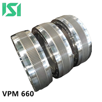 Certification de qualité de l'usine professionnelle VPM 660 moule à anneau de granulés de bois plat granulateur nouveaux accessoires de machines