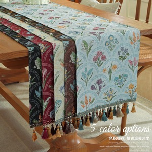 American Style Table <b>Runner</b> Cotton Linen Printed <b>Washable</b> Home Decor Living Room Dining Room Bedroom Kitchen Bathroom Entryway - Product Image 4