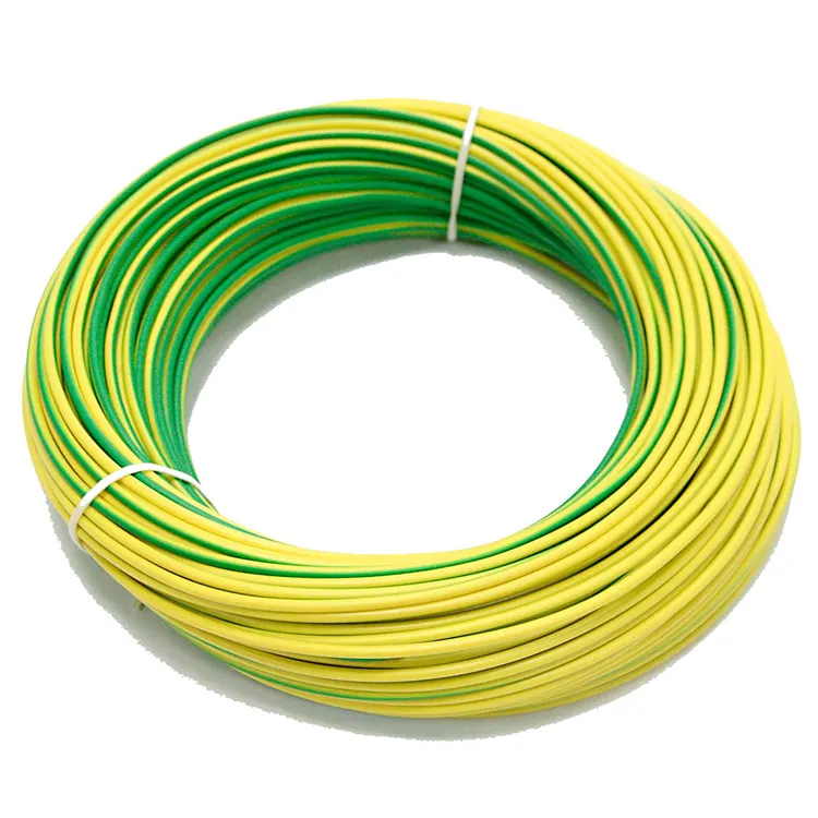 Cable de tierra Conductor de hebra de tierra verde/amarillo 4mm2 6mm2 16mm2 Cable de alimentación de la H07V-R