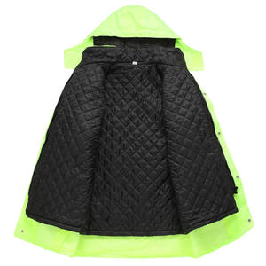 Chaqueta DE SEGURIDAD reflectora de alta visibilidad para invierno personalizada, uniforme de <span class=keywords><strong>guardaespaldas</strong></span>, chaqueta de trabajo, abrigos, ropa de construcción de alta visibilidad - Product Image 5