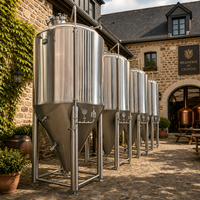 Cuve de Fermentation Conique en Acier Inoxydable Tonsen 4000L (40HL) à Double Enveloppe pour Brasserie Artisanale au Pérou