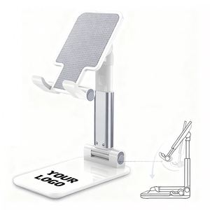 Customized Logo Anti Shake Foldable Office Desktop/Phone/<b>Tablet</b> <b>Stand</b> Promotion Gift Custom Adjustable Mobile Phone Holder - Product Image 1
