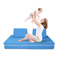 Tempat Tidur Anak, Multi Fungsi Keselamatan Lingkungan Spons Beludru Bermain Game Mekanisme Tempat Tidur Sofa Lipat