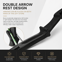 Arc Recurve CS Double Flèche pour Tir à l'Arc en Plein Air Compétitif, Poids de Tirage 20-40 Lbs, Arc Lune