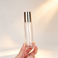 Flacon compte-gouttes en verre transparent OEM pour sérum et huile essentielle, 5ml, 10ml, 15ml, 30ml, 50ml, pour usage cosmétique