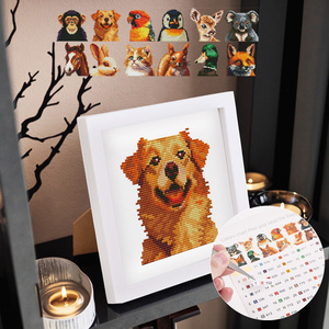 Paquete de 12 Kits de <span class=keywords><strong>Pintura</strong></span> de Diamantes con Marco, Mini Pinturas de Diamantes Cuadradas para Niños, Adultos y Principiantes - Product Image 1