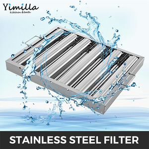 Filtros para Campanas Extractoras de Cocina Comercial de Acero Inoxidable 430, 19.5W x 19.5H Pulgadas, para Campanas Extractoras de Grasa - Product Image 4