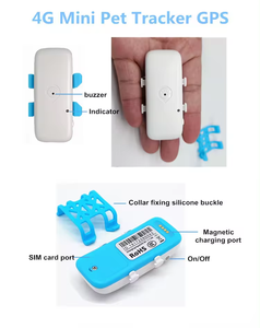Dispositivo de seguimiento inteligente de animales portátil 4G en tiempo real, Mini perro, gato, rastreador <span class=keywords><strong>GPS</strong></span> Personal para mascotas, dispositivo localizador, aplicación de costo gratuito - Product Image 4