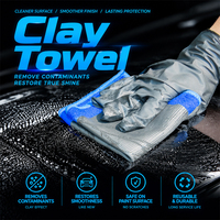 Revêtement en caoutchouc polymère microfibre de qualité supérieure pour la décontamination de la peinture automobile, le detailing et la préparation des surfaces – Bande de nettoyage à l'argile