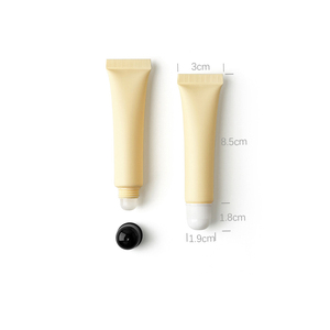 Envase Cosmético Personalizado con Logotipo, Brillo Labial Mate Amarillo de 15g, Tubo Exprimible con Cabeza Dosificadora en Forma de Gota de Agua para Esencia Cosmética - Product Image 6