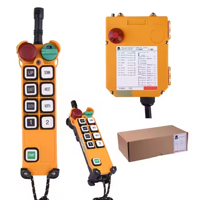 Factory Direct High Quality F24-8D Industrial Remote Control 8-Button 315/433 MHz Radio Control Waterproof Double Speed Function
