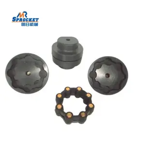 Popular manufacturer High Quality MH super flexible rubber elastic jaw couplings joint