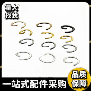 Iron Electroplated Open Ring Round DIY Jewelry Connecting Clasp Accessory Material For <b>Crafting</b> - Product Image 5