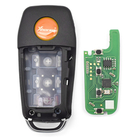Clé de voiture universelle Xhorse XKFO01EN, télécommande filaire à 4 boutons, clés vierges pour programmeur VVDI2 Key Tool Max