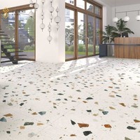 Tuiles en terrazzo personnalisables de qualité supérieure YUSHI, de qualité AAA, en pierre artificielle moderne, pour les sols, les murs et les comptoirs de villas et d'appartements