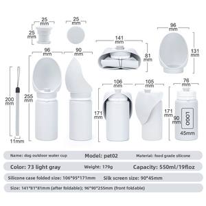 Toplu Taşınabilir Sızdırmaz Köpek Su Şişesi Katlanabilir Silikon Evcil Hayvan Dağıtıcısı Toptan Tedarikçisi Evcil Hayvan Hastanesi İçin - Product Image 3