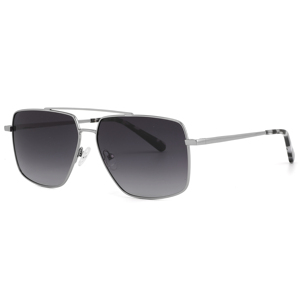 Gafas de Sol Unisex con Marco Metálico Rectangular, Lentes Degradadas, 100% Protección UV, Estilo Piloto, para Uso en Exteriores, para Adultos - Product Image 1