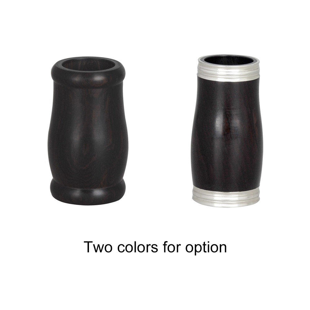Bb Clarinet Barrel with Metal Rings - Ebony Material