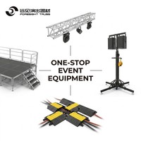 2026 Foresight Conector Cuadrado de Aluminio para Torre de Line Array, para Estructuras de Truss y Montaje de Cabezales de Máquina con Tornillos