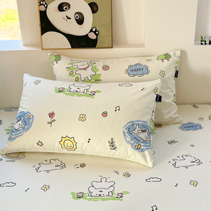 Bông 100% Được Trang Bị Tấm Rắn Màu Vua Kích Thước Khách Sạn Sang Trọng Chất Lượng Tùy Chỉnh Phim Hoạt Hình Mô Hình Chống Mite Kháng Khuẩn Tấm Phẳng - Product Image 6