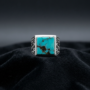 Bagues de créateur en argent sterling 925 avec pierre turquoise - Élégantes pour toutes les occasions - Product Image 3