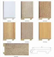 Plinthe murale en bois de chêne couleur personnalisée et polystyrène PS, accessoire de revêtement de sol, plinthe intérieure à Foshan