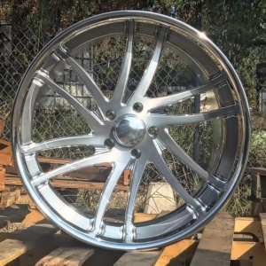 Cerchi in Lega Forgiati Personalizzati Hunt 18 20 22 24 26 Pollici 5x114.3 5x120 5x112 Lucidati Concavi <span class=keywords><strong>a</strong></span> Profilo Ribassato per Dodge Chevrolet - Product Image 2