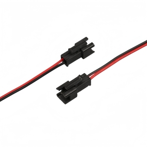 Cáp kết nối dây dẫn đồng mạ thiếc, đầu nối JST 2 chân đực cái tùy chỉnh, kiểu pigtail, dùng cho đèn LED dải - Product Image 4