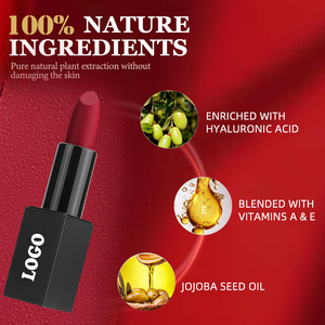 Tùy chỉnh nhãn hiệu riêng thời trang dưỡng ẩm <span class=keywords><strong>Matte</strong></span> Son môi không thấm nước son bóng với phong cách cá nhân - Product Image 3