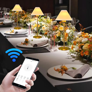 Mới được thiết kế Nhà Thông Minh Pin đèn phòng ngủ khách sạn <span class=keywords><strong>Wifi</strong></span> app điều khiển cảm ứng sạc LED Đèn tường - Product Image 6