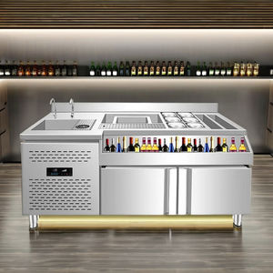 نادل حديث من الفولاذ المقاوم للصدأ ، بار كوكوكاتيل متنقل ، محطة آبار جليد OEM ، معدات بار قابلة للتخصيص ، محطة بار كوكاتيل - Product Image 4