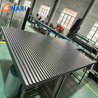 Portail coulissant automatique en aluminium à persiennes intégrales, design intimité, thermolaqué pour entrée de villa, résidentielle ou commerciale