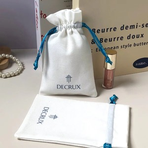 OEM Hotsale Cotton Linen <b>Drawstring</b> <b>Bag</b> <b>Makeup</b> Brush Earphone Perfume Storage Cotton Sachet with Custom Logo Printed - Product Image 4