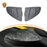 Coques de rétroviseurs en fibre de carbone style MSY pour Ferrari 296 – Coques de rétroviseurs latéraux – Coques de rétroviseurs arrière – Vente en gros