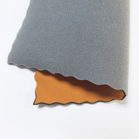 Feuille de néoprène SBR laminée en velours OEM, une face en tissu pelucheux compatible, l'autre face en polyester pour les protections sportives