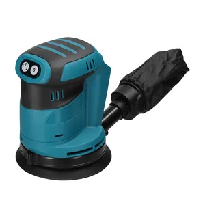 3 Speed 125mm 18V Battery Brush Motor Electric Cordless Orbital Sander Car Polisher Multifunctional Polishing Sanding Machine