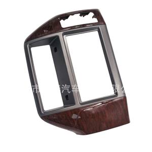 Cadre de tableau de bord en bois pour Nissan Patrol Y61, panneau de lecteur DVD, finition originale pêche argenté, petit écran compatible 2005-2023 - Product Image 4