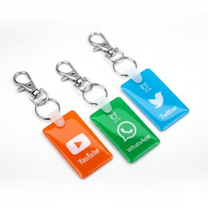 Trực tiếp cung cấp tùy chỉnh không thấm nước Youtube 13.56MHz PVC Acrylic NFC xem xét thẻ whatapp Facebook tích cực NFC Epoxy truy cập thẻ - Product Image 2